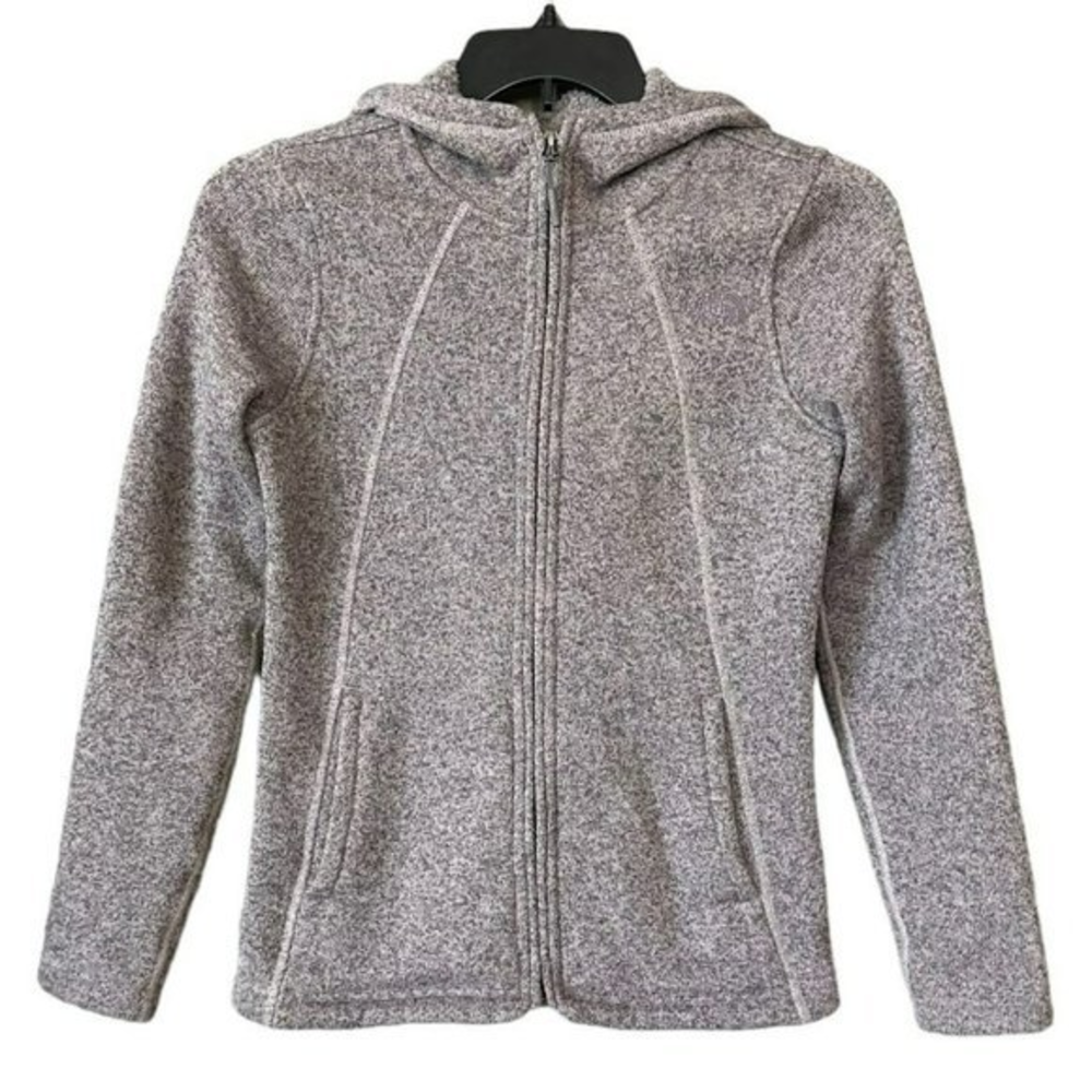 The North Face Purple Full Zip Fleece‎ Lined Hooded Sweater Womens XS